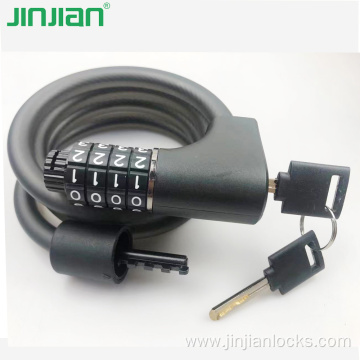 Latest design key and combination bike cable lock